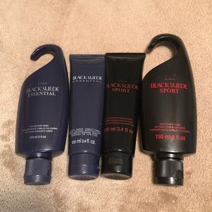 Avon Black Suede Set